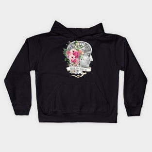 Brain Floral, Mental Health Matters 2 Kids Hoodie